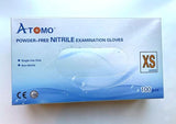 POWDER-FREE NITRILE EXAM GLOVES (XS) A4 - ATOMO Dental, Inc. 