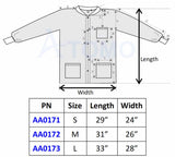ATOMO Dental Isolation Jacket Size Chart