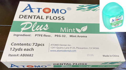 DENTAL FLOSS (PTFE) for customer gift (72/box) - ATOMO Dental, Inc.