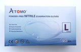 POWDER-FREE NITRILE EXAM GLOVES (L) A4 - ATOMO Dental, Inc.