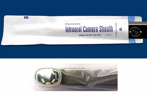 Dentispal Intraoral Camera Sheaths With Paper Back - 100 Pieces, Disposable, Universal Fit