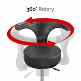 Dental Backrest Rolling Stool Dentist Assistant Exam Chair Adjustable Height -backrest (ATOMO Dental Supplies)