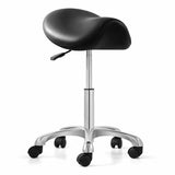 Ergonomic Saddle Stool Rolling Dental Exam Chair -black (ATOMO Dental Supplies)