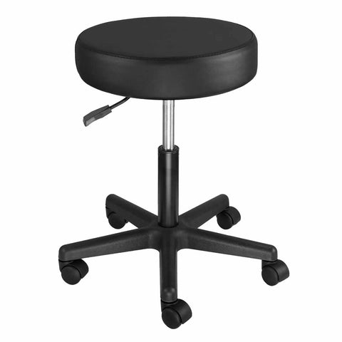 Round Rolling Stool Dental Exam Chair -black (ATOMO Dental Supplies)